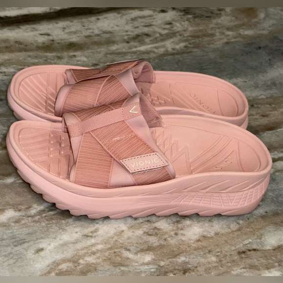 Women’s VIONIC Adjustable Recovery slide sandals- Rebound. Pink- Size 6 - Picture 4 of 7